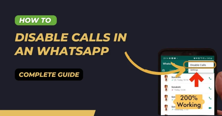 Disable Calls in AN Whatsapp apk